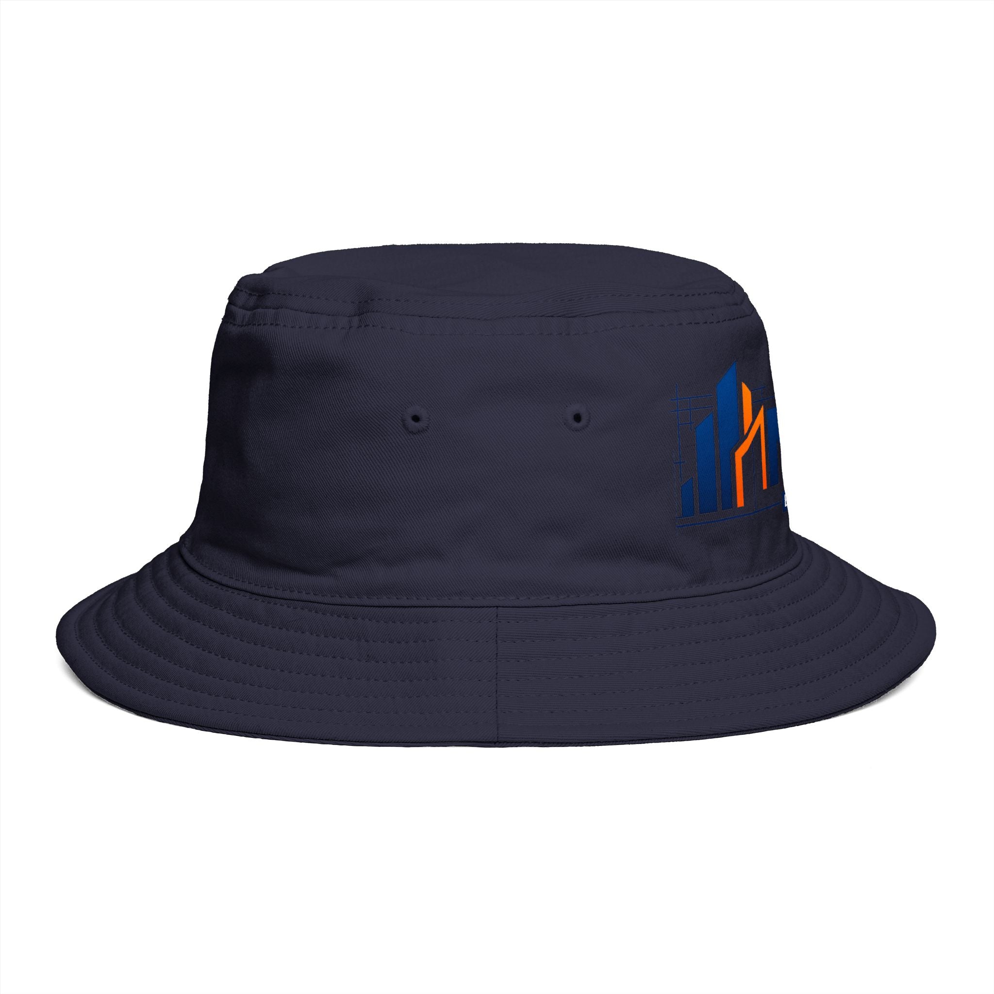 Bucket Hat — NAN BIM Design Logo Embroidered Brown Bucket Hat