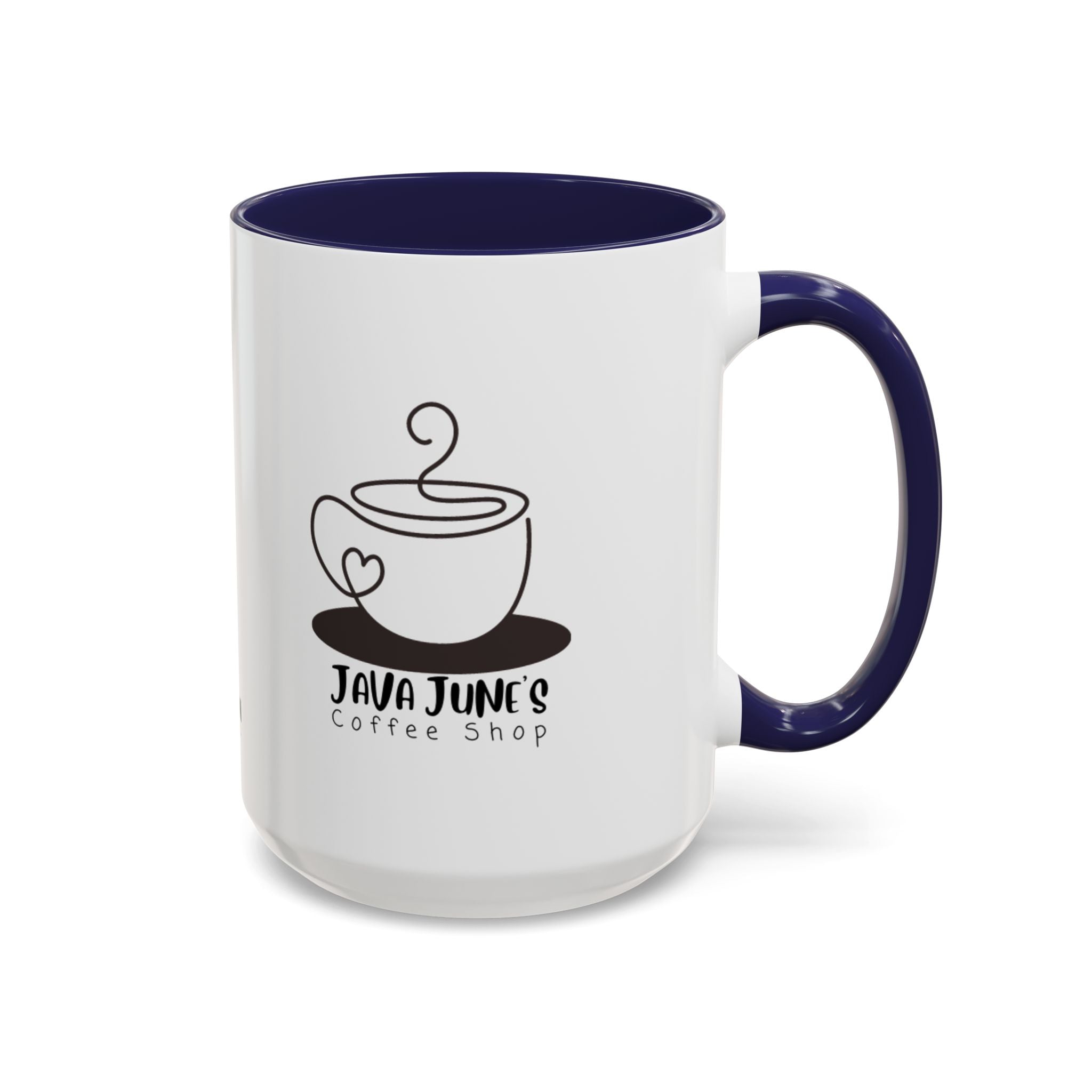Java June’s Coffee Shop Accent Mug — 11/15oz Ceramic Coffee Cup