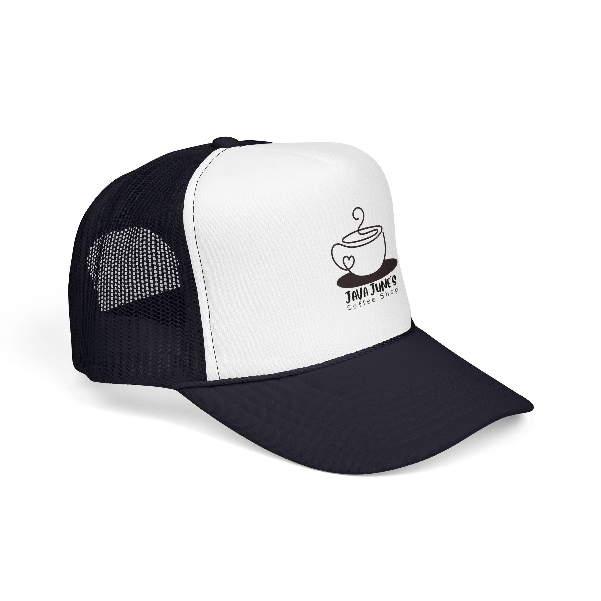 Coffee Shop Trucker Hat – Java June’s Logo Foam Cap