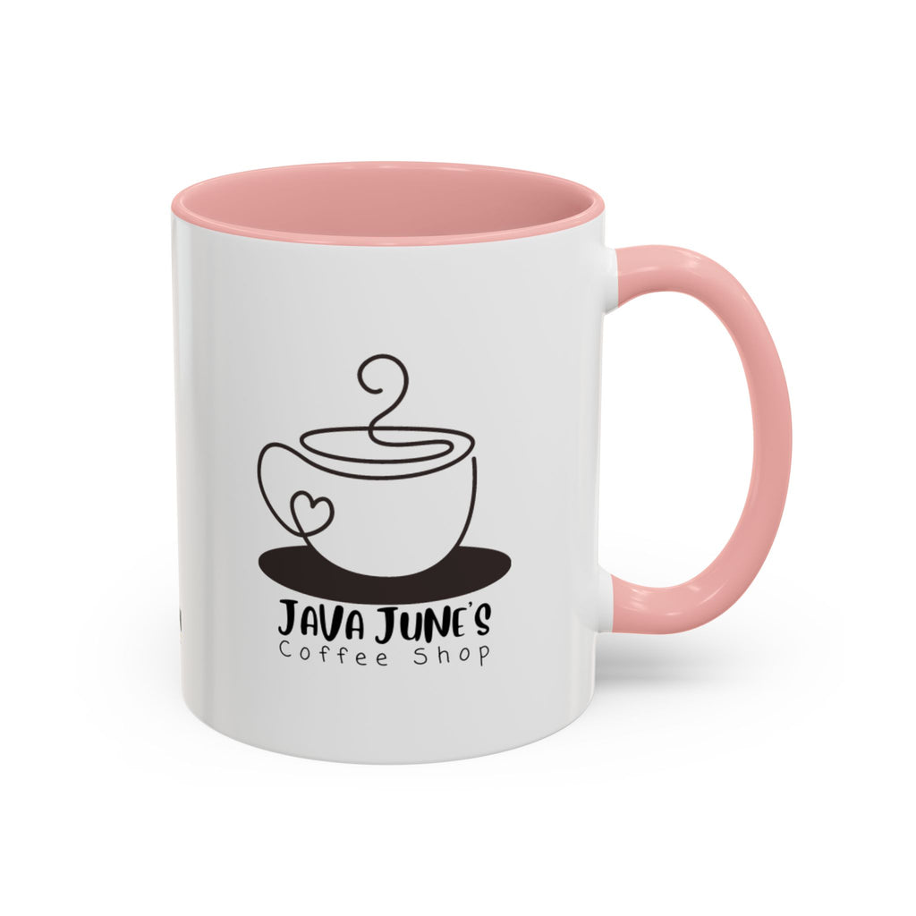 Java June’s Coffee Shop Accent Mug — 11/15oz Ceramic Coffee Cup