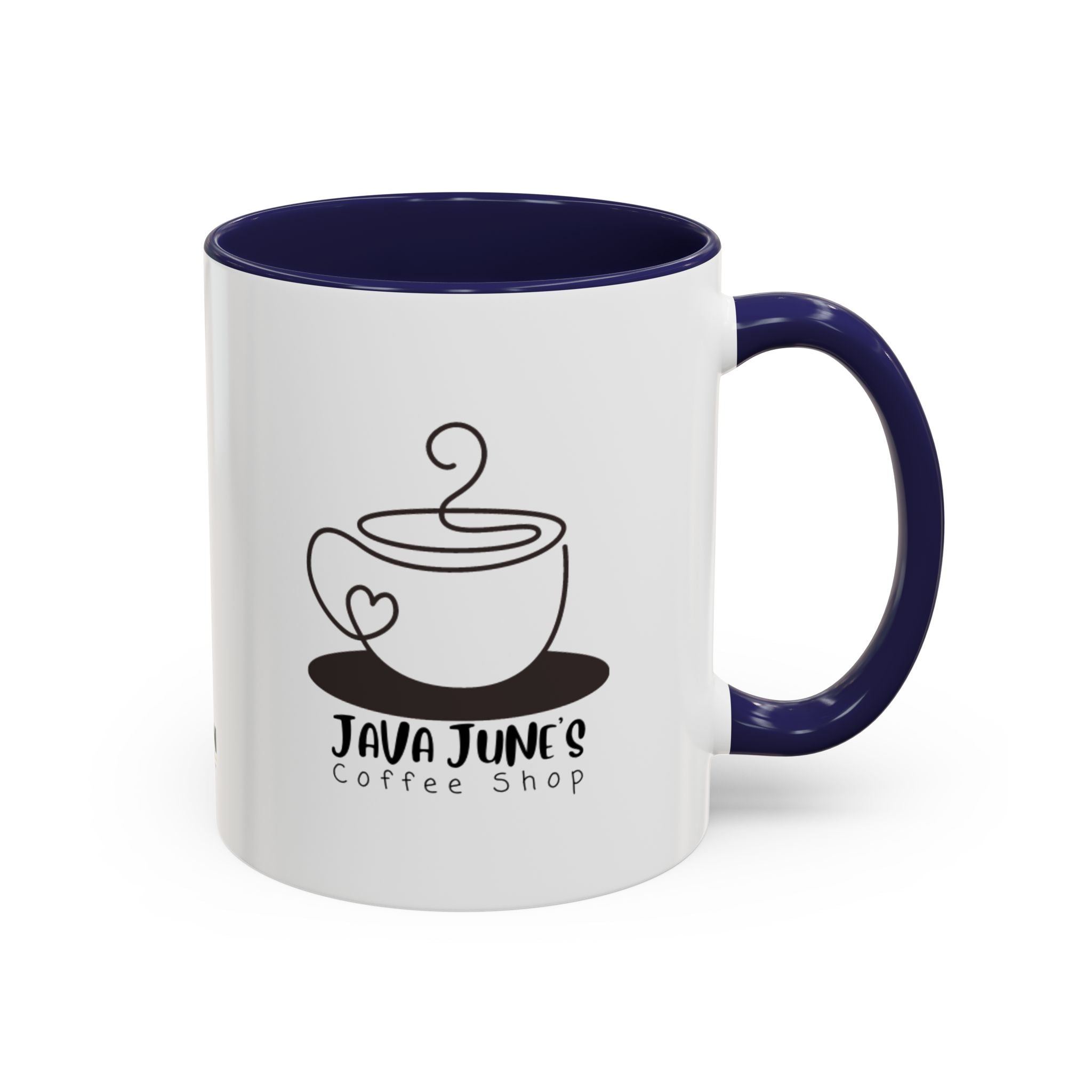 Java June’s Coffee Shop Accent Mug — 11/15oz Ceramic Coffee Cup
