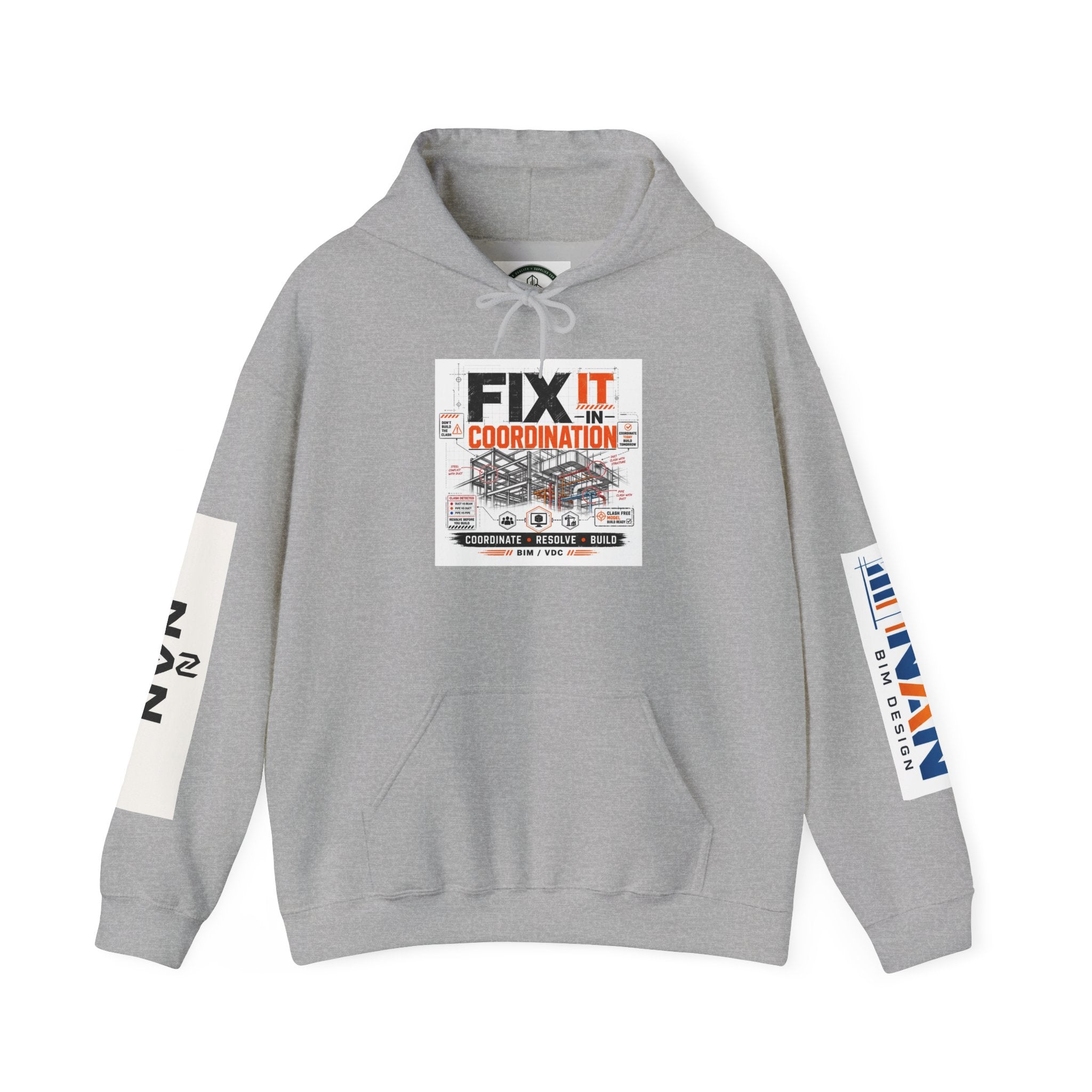 FIX IT IN CORDINATION Hoodie — NAN First Time Logo Pullover