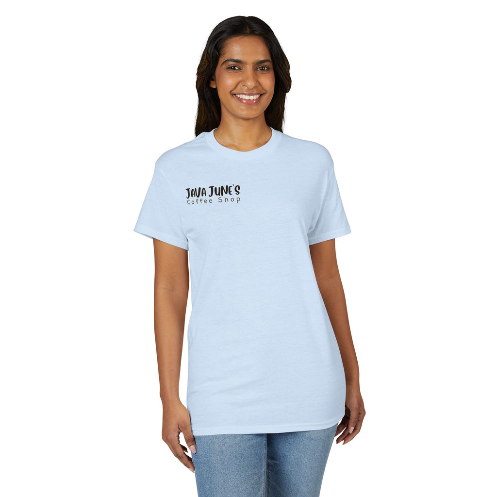 PREMIUM DRAFT Coffee Shop T-Shirt – "Java June's Coffee Shop" Logo Tee