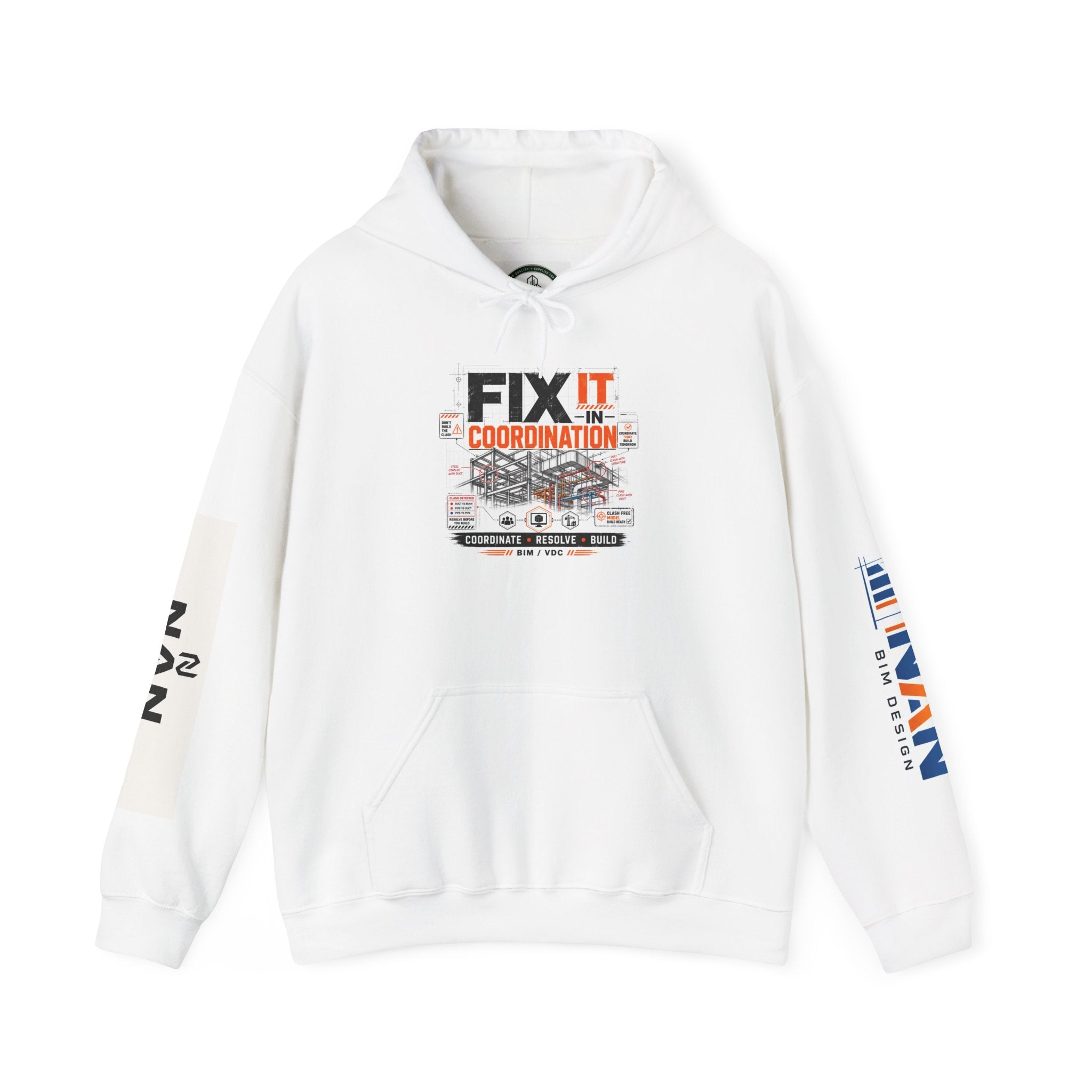 FIX IT IN CORDINATION Hoodie — NAN First Time Logo Pullover