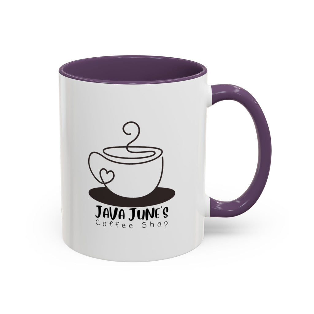 Java June’s Coffee Shop Accent Mug — 11/15oz Ceramic Coffee Cup