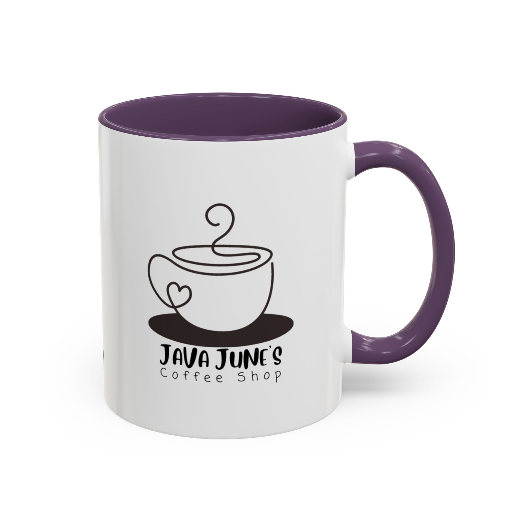 Java June’s Coffee Shop Accent Mug — 11/15oz Ceramic Coffee Cup
