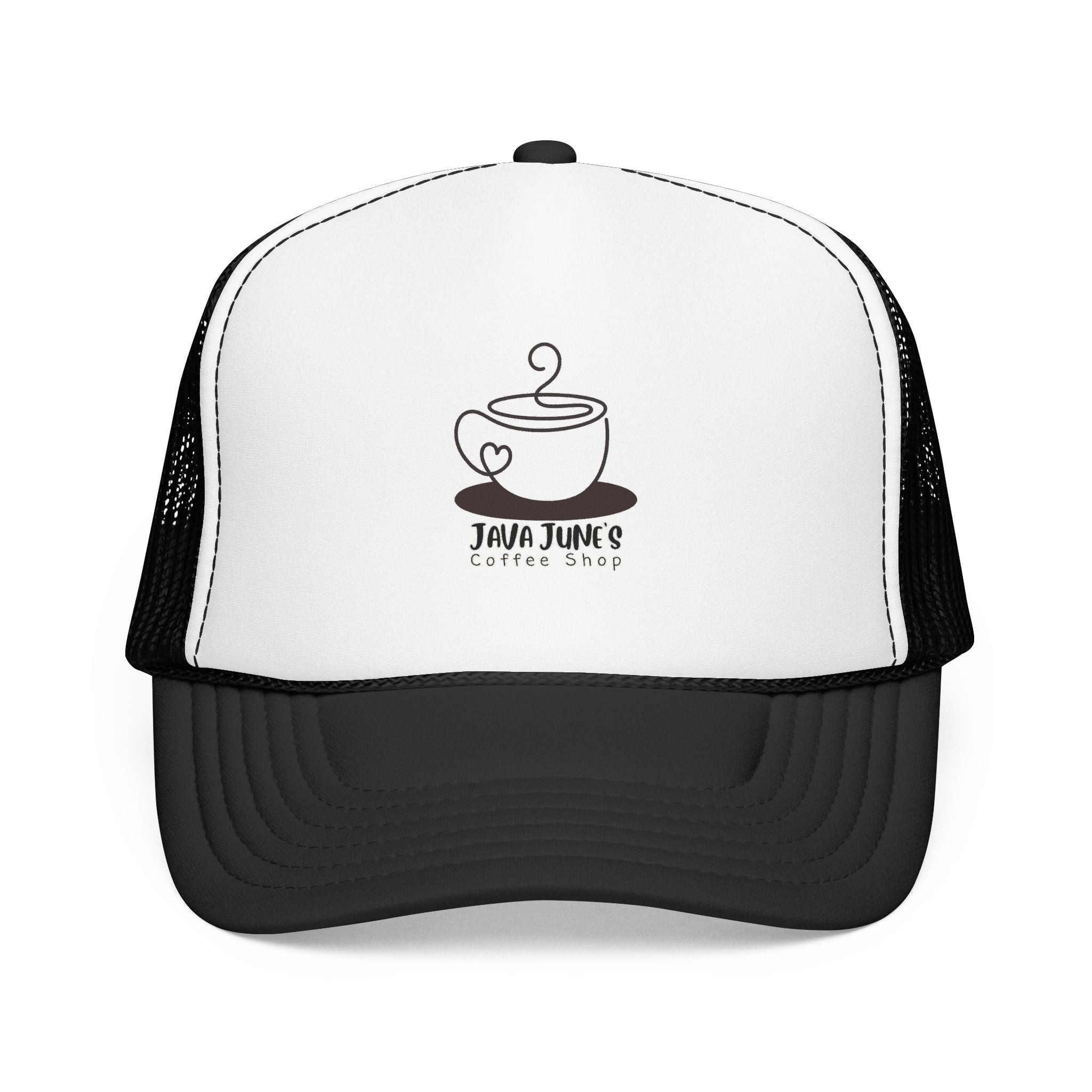 Coffee Shop Trucker Hat – Java June’s Logo Foam Cap