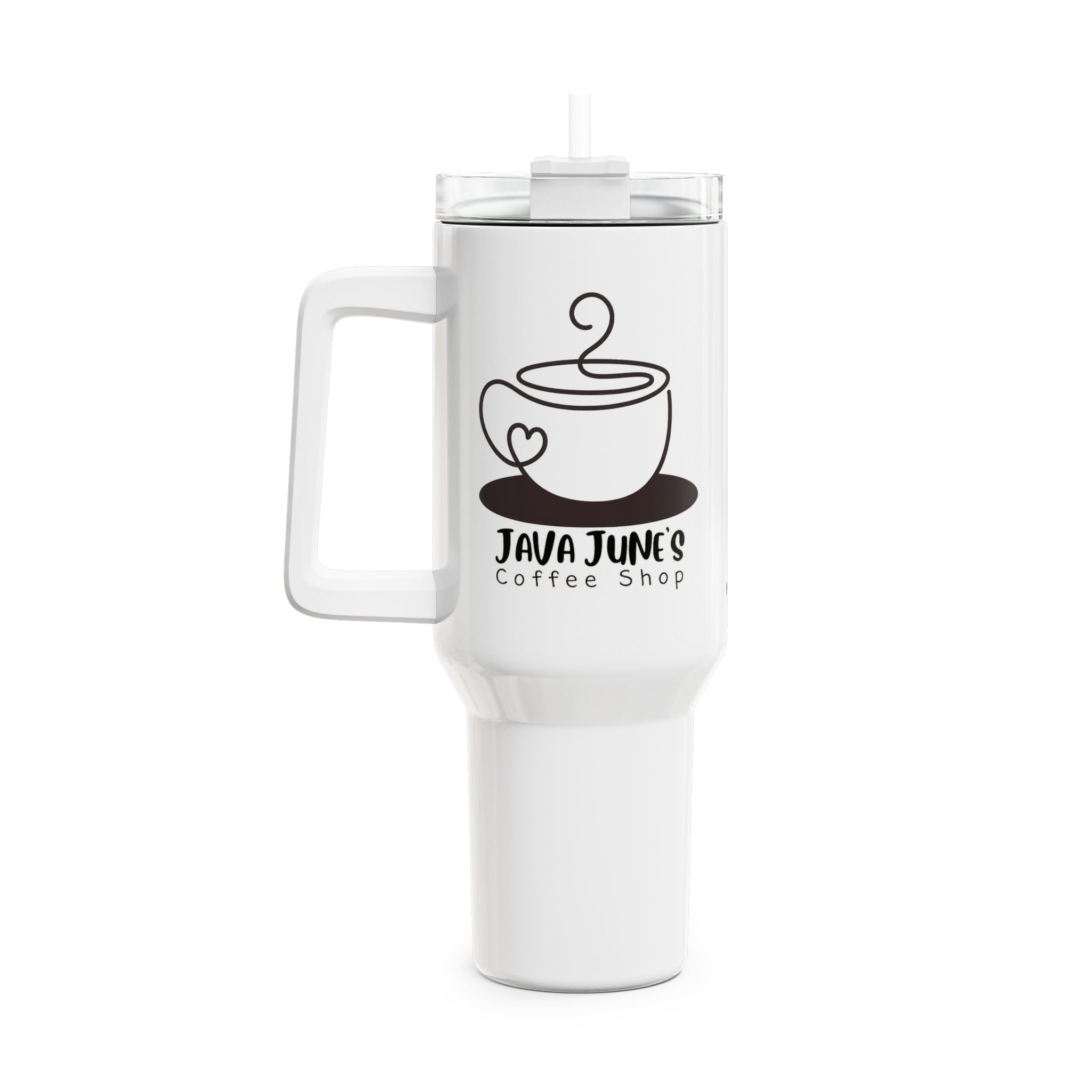DRAFT 40oz Coffee Tumbler - Java June's Coffee Shop Insulated Travel Mug