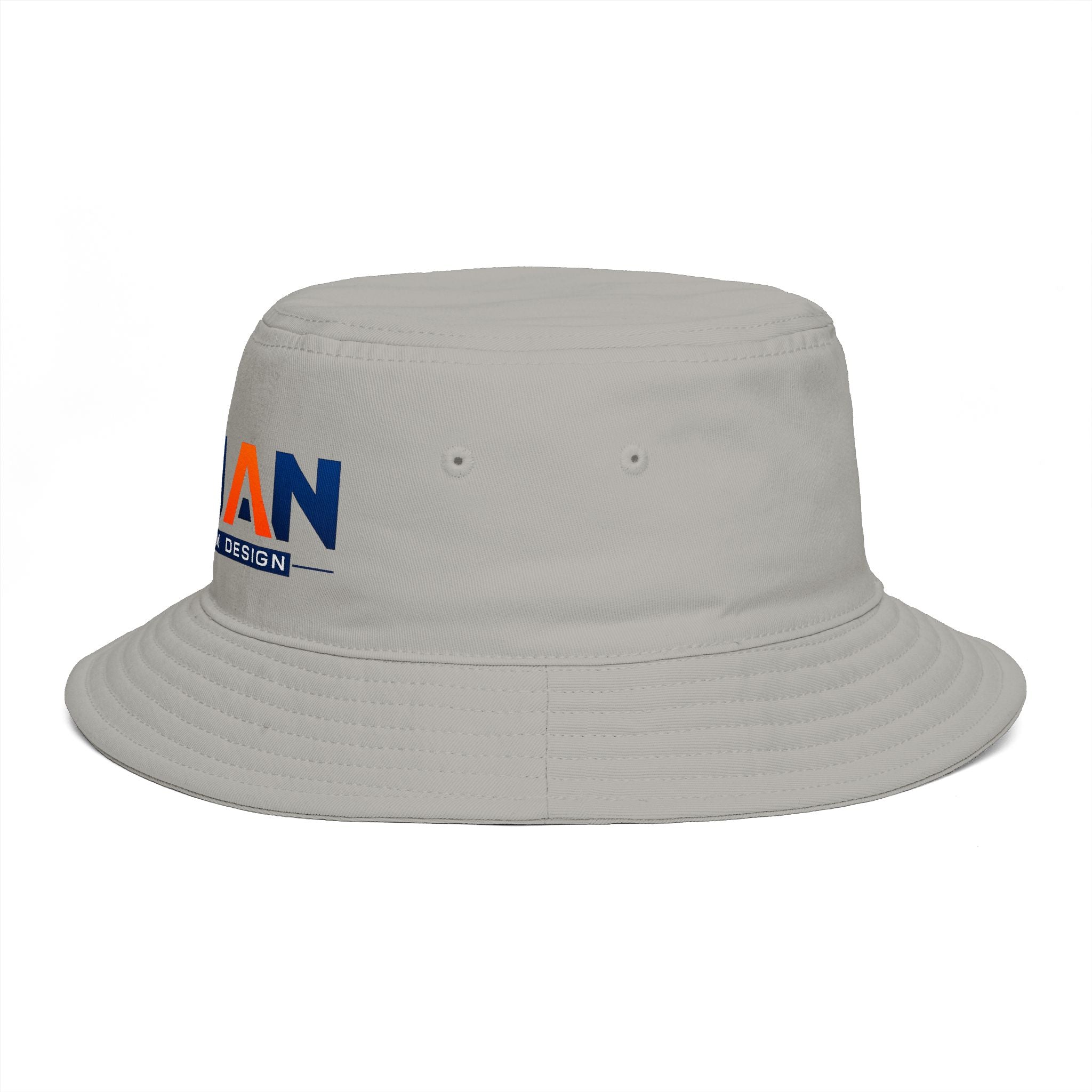 Bucket Hat — NAN BIM Design Logo Embroidered Brown Bucket Hat
