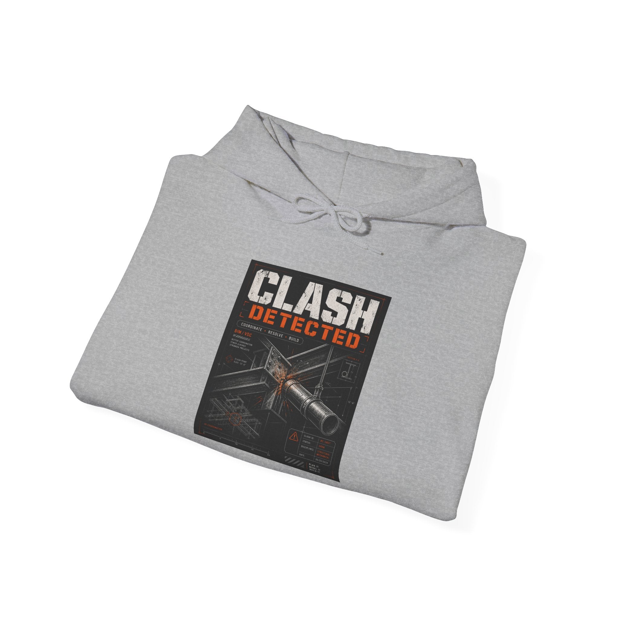 Clash Detected Graphic Hoodie — NAN Logo Streetwear