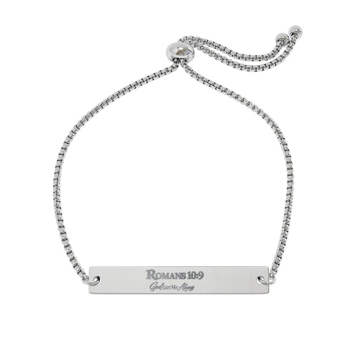 Engravable Adjustable Bar Bracelet — Personalized Nameplate Jewelry
