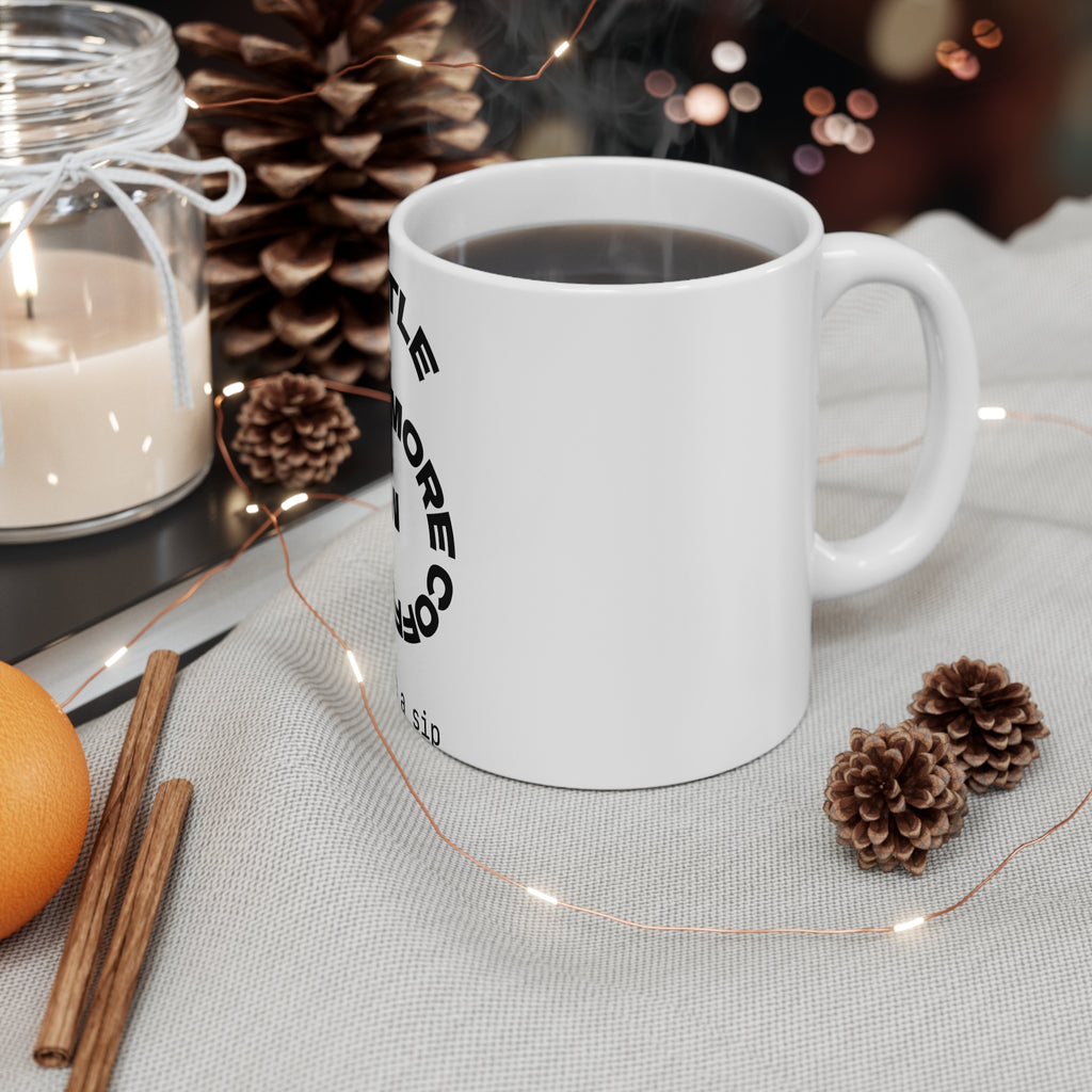 Coffee Hustle Mug — "More Hustle More Coffee" 11oz Motivational Coffee Cup