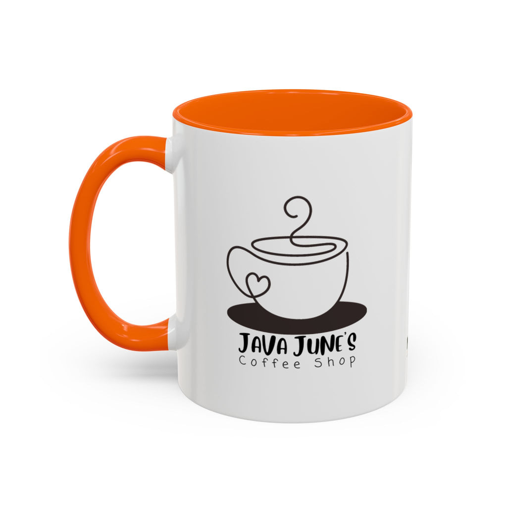 Java June’s Coffee Shop Accent Mug — 11/15oz Ceramic Coffee Cup