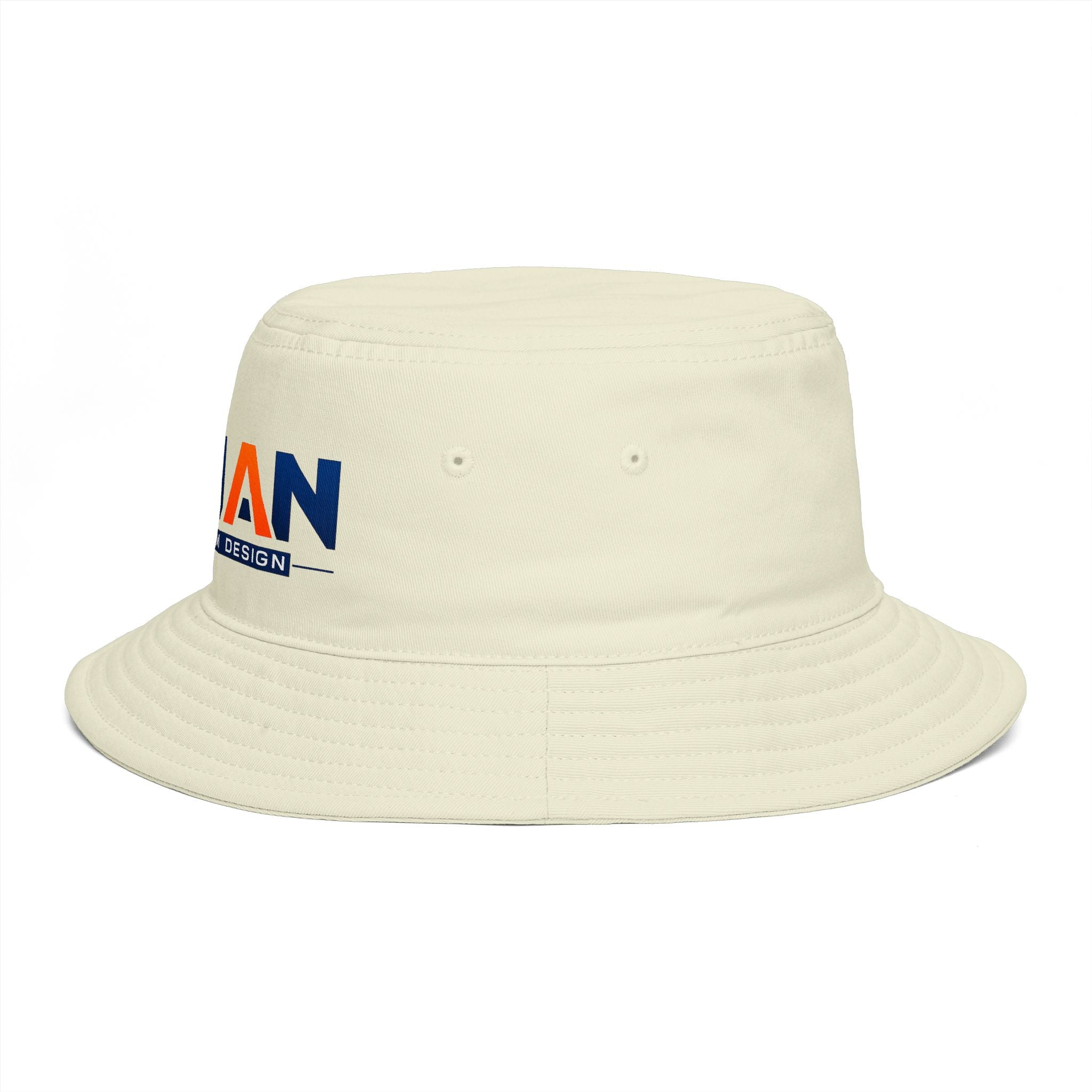 Bucket Hat — NAN BIM Design Logo Embroidered Brown Bucket Hat