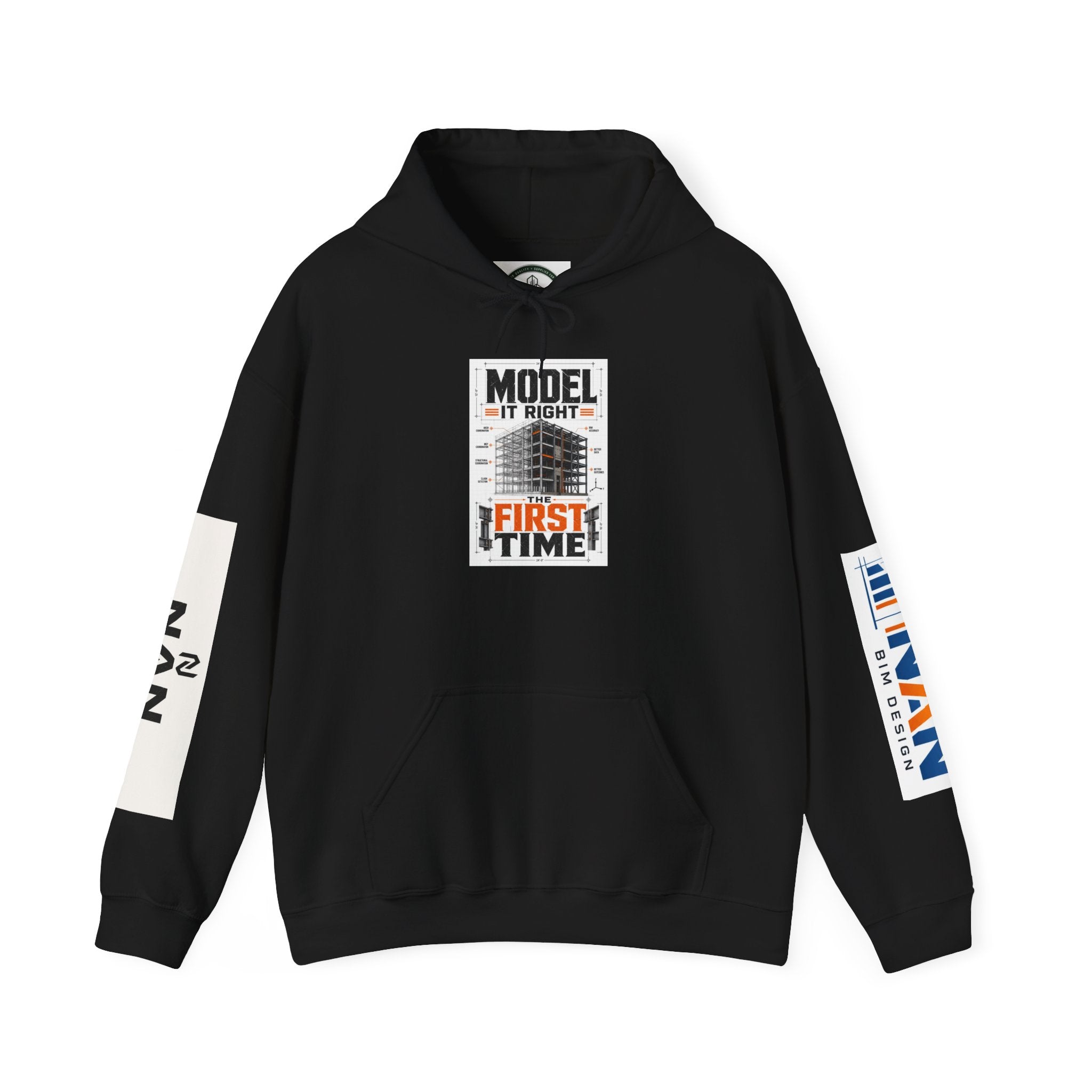 Model It Right Hoodie — NAN First Time Logo Pullover