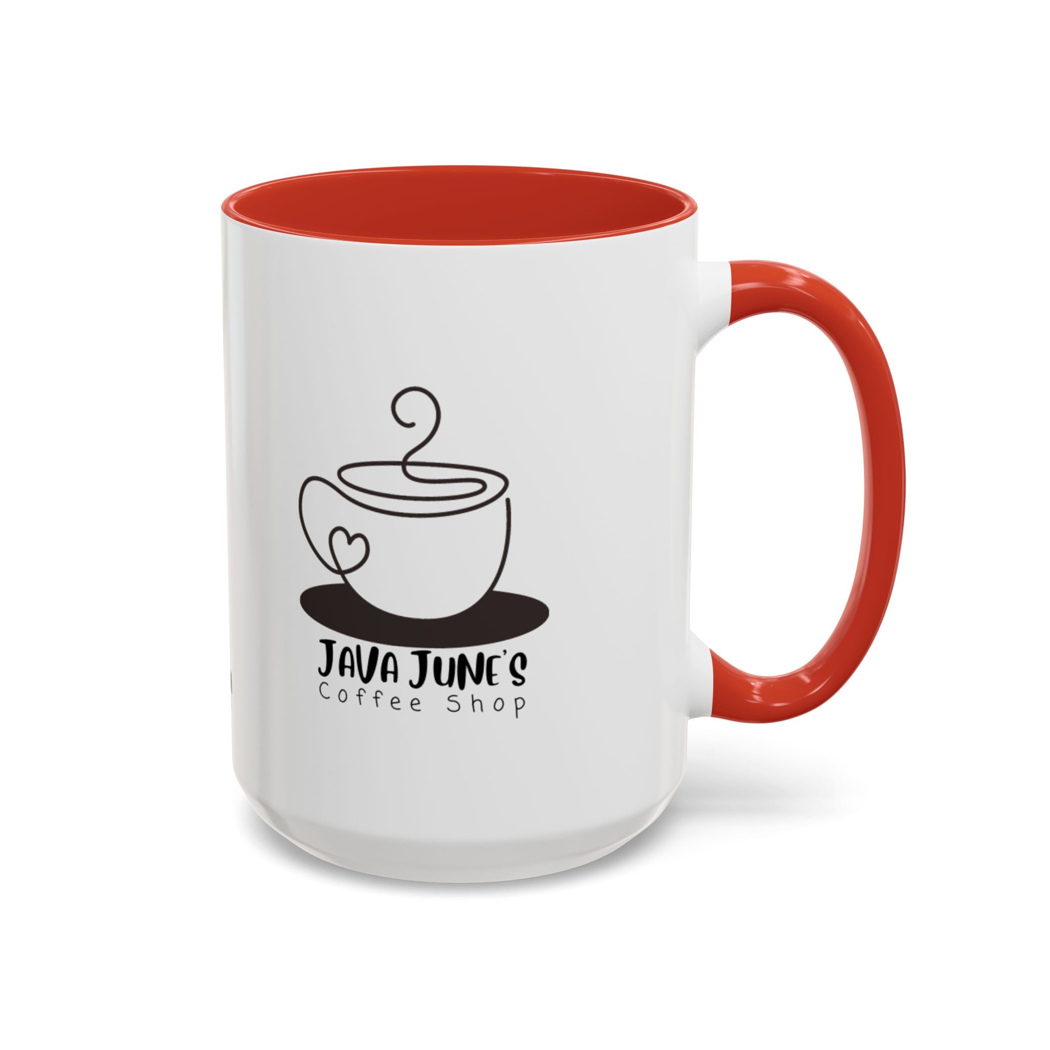 Java June’s Coffee Shop Accent Mug — 11/15oz Ceramic Coffee Cup