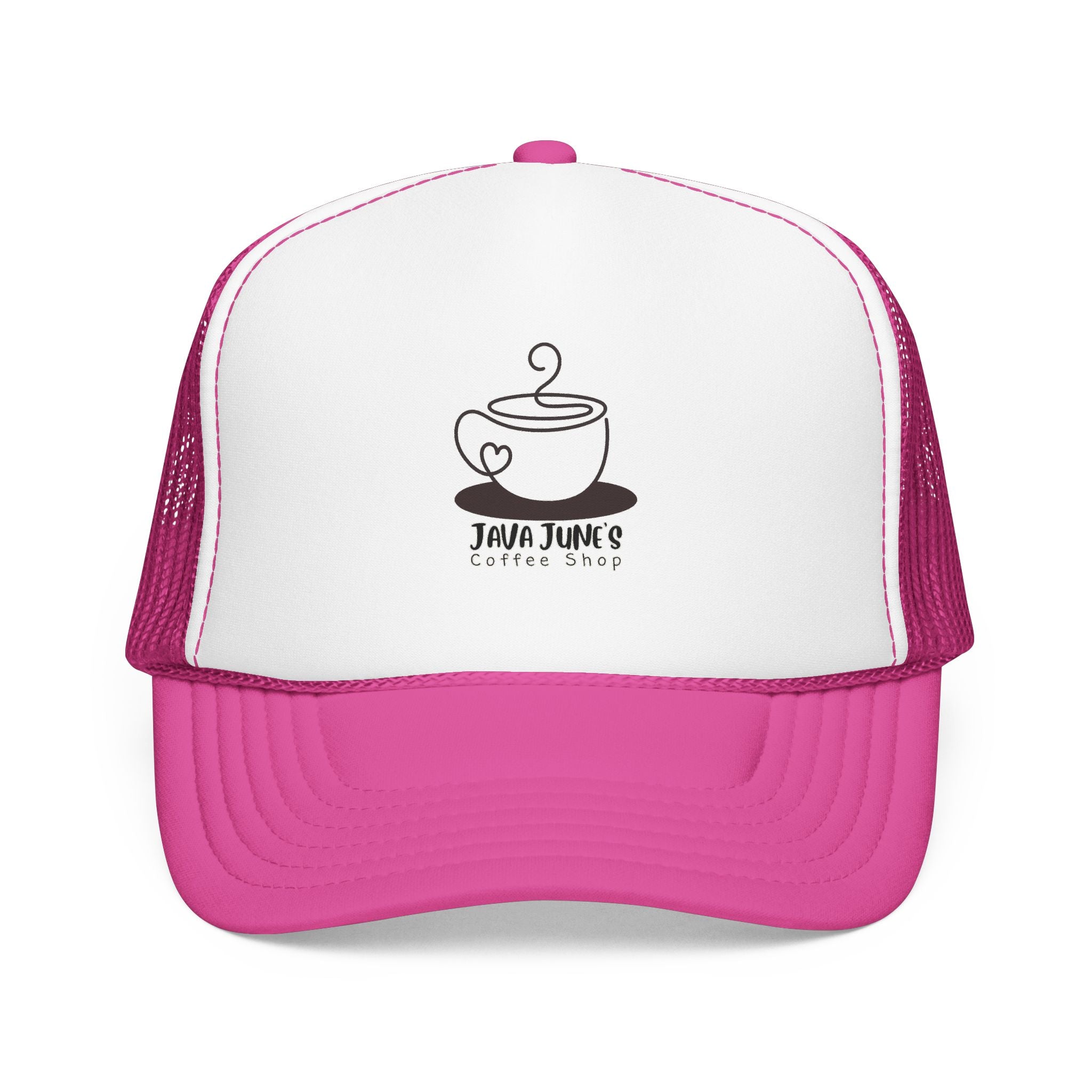 Coffee Shop Trucker Hat – Java June’s Logo Foam Cap
