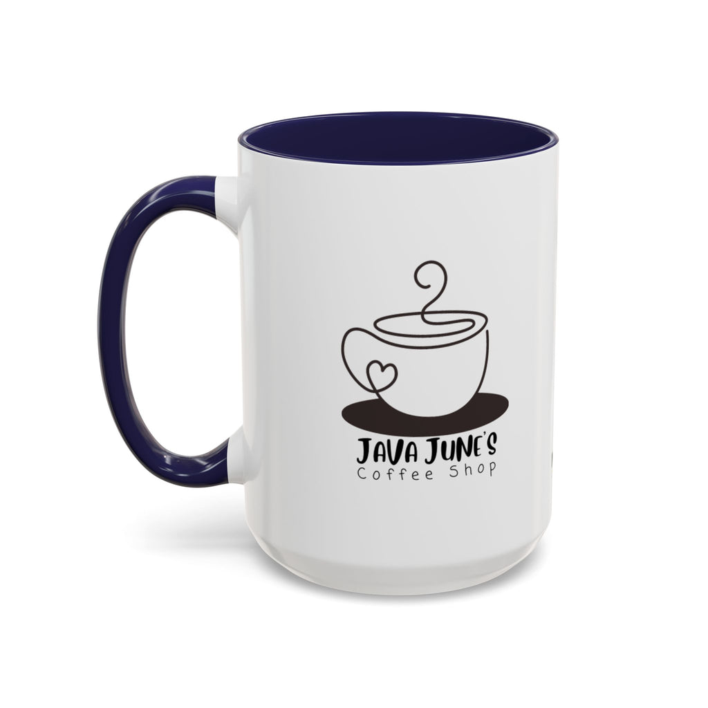 Java June’s Coffee Shop Accent Mug — 11/15oz Ceramic Coffee Cup