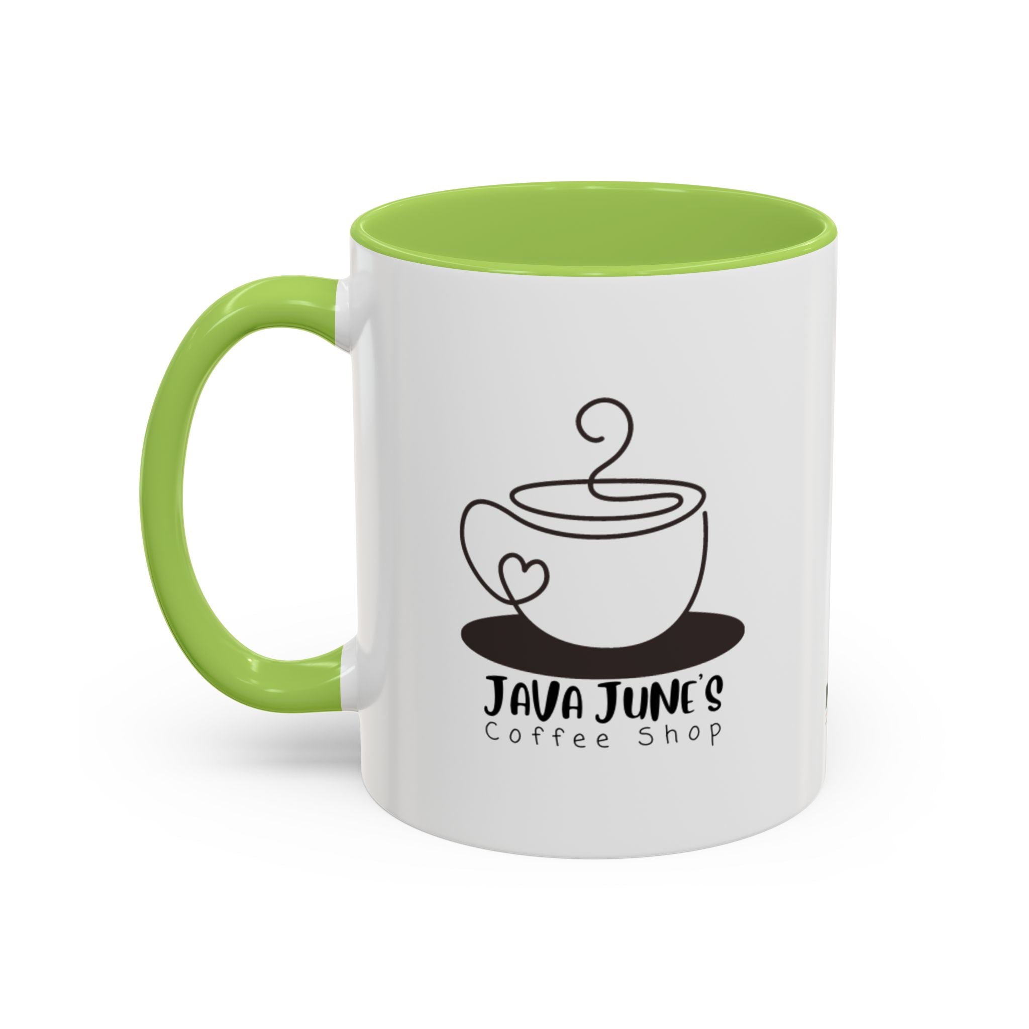 Java June’s Coffee Shop Accent Mug — 11/15oz Ceramic Coffee Cup