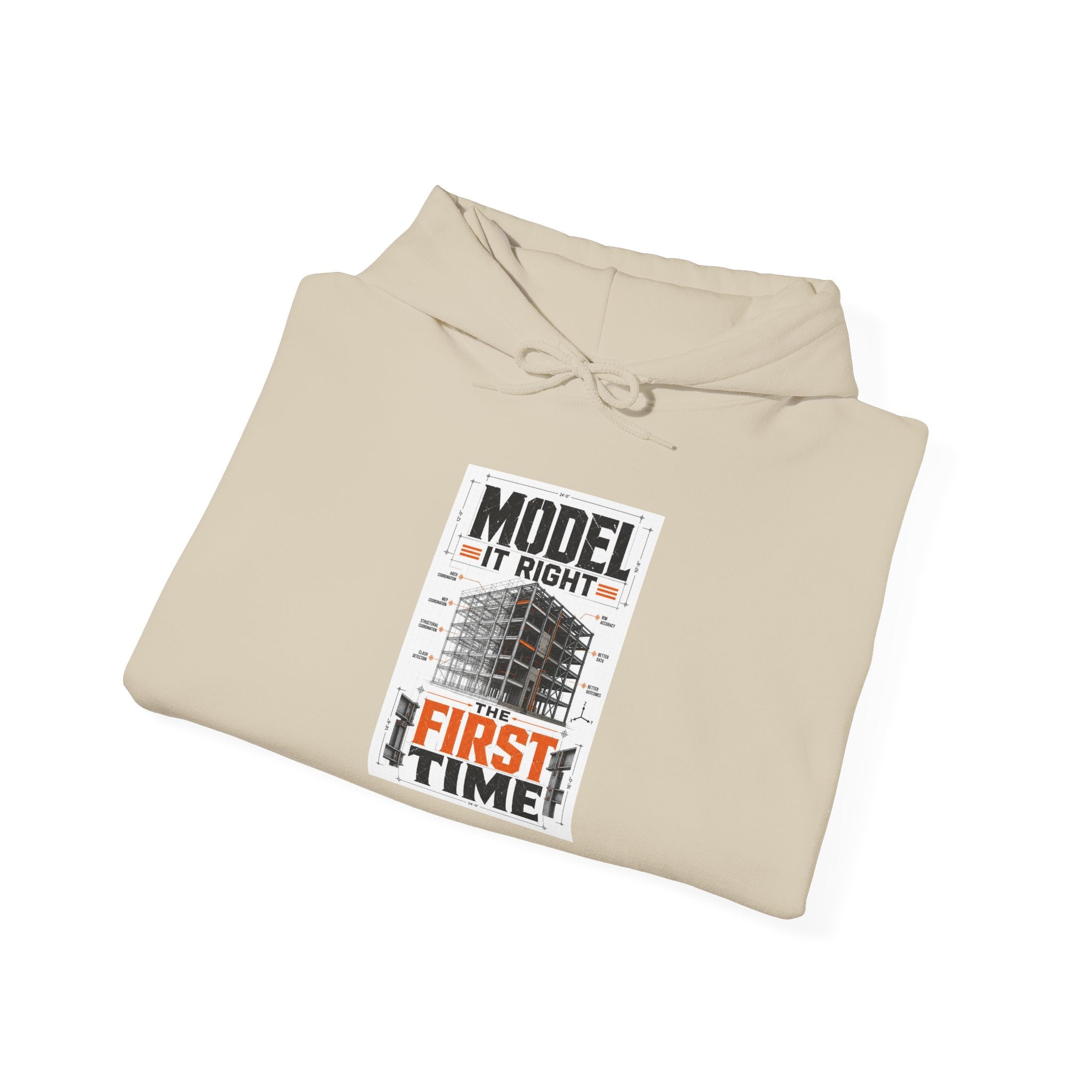Model It Right Hoodie — NAN First Time Logo Pullover