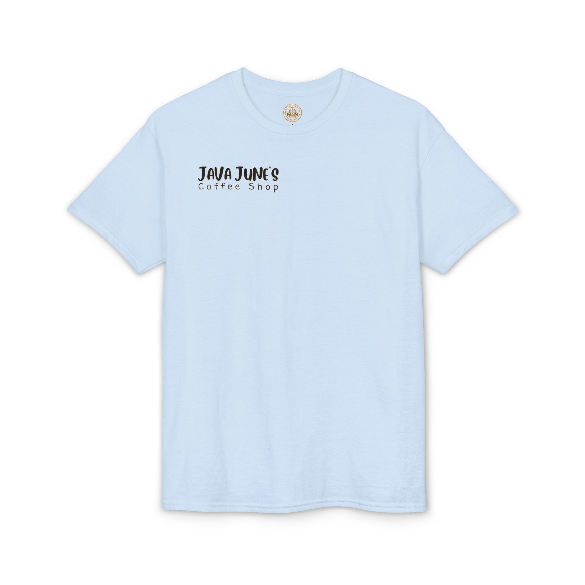 PREMIUM DRAFT Coffee Shop T-Shirt – "Java June's Coffee Shop" Logo Tee