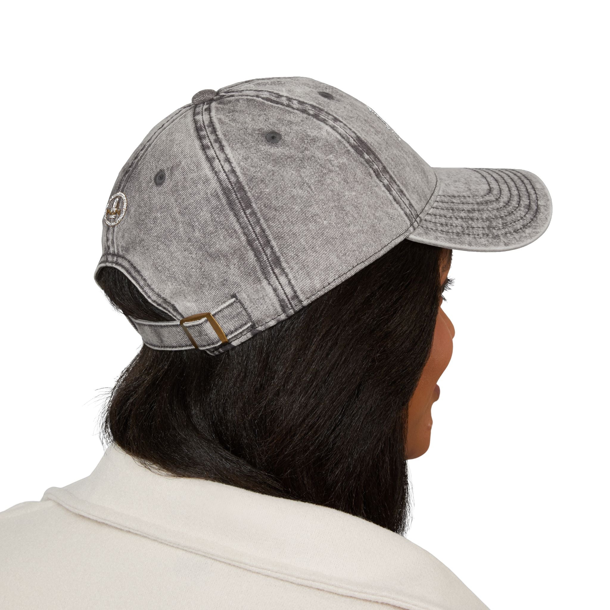 DRAFT Vintage Embroidered Baseball Cap — "Java Juno Coffeehouse" Washed Cotton