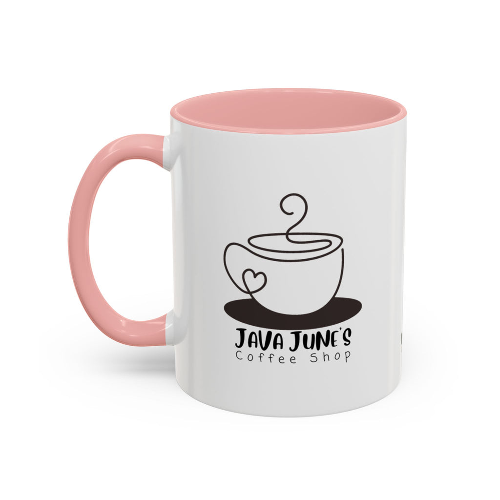 Java June’s Coffee Shop Accent Mug — 11/15oz Ceramic Coffee Cup