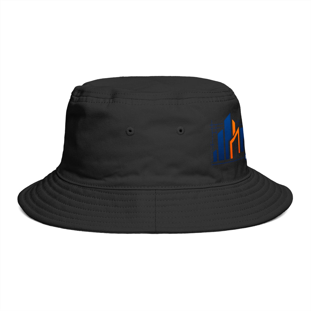 Bucket Hat — NAN BIM Design Logo Embroidered Brown Bucket Hat