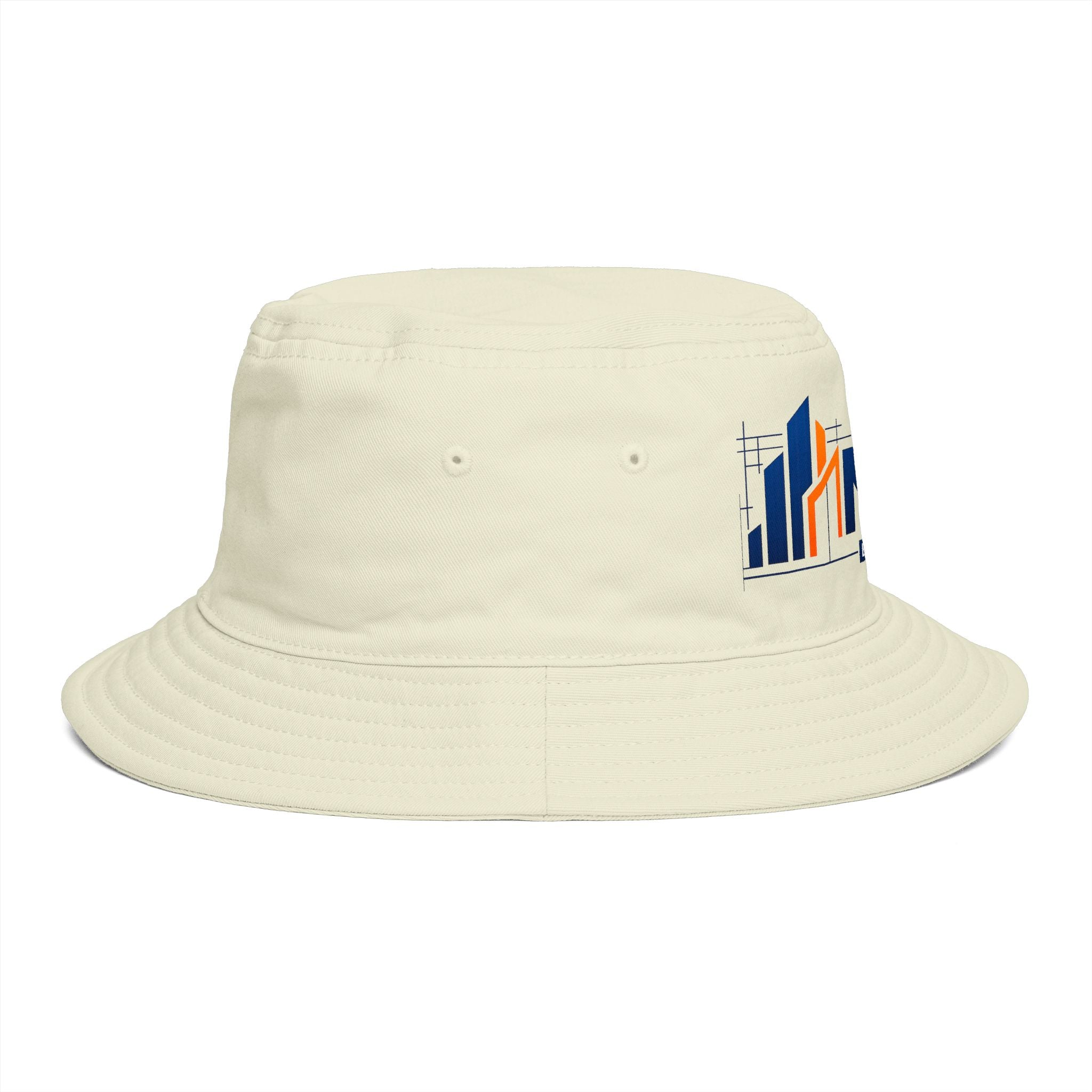 Bucket Hat — NAN BIM Design Logo Embroidered Brown Bucket Hat