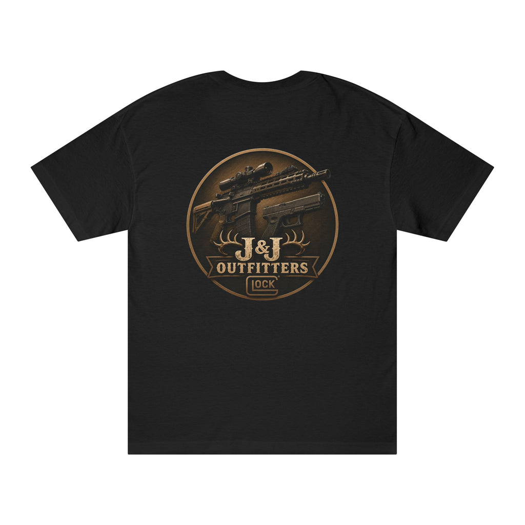 J&J Outfitters Rifle Logo Tee — Hunting Graphic T-Shirt