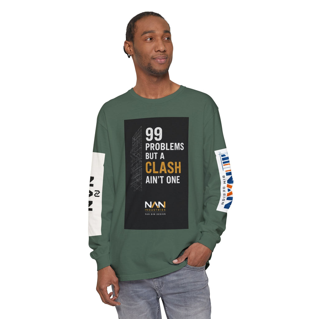 99 Problems But A Clash Ain’t One Long Sleeve Tee — NAN BIM Design Logo Shirt
