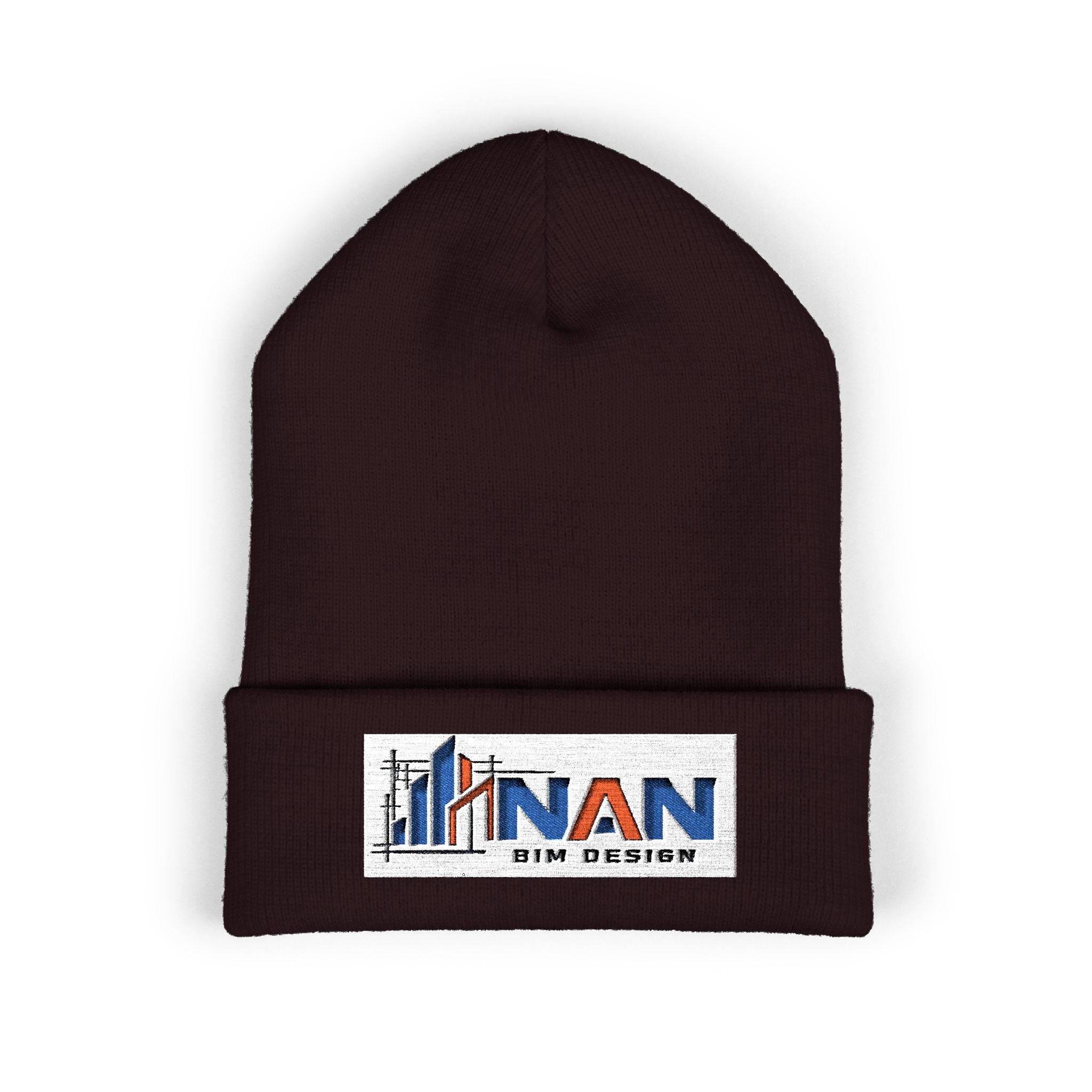Embroidered "Nan" Classic Cuffed Beanie — Cozy Winter Hat for Grandmother Gifts