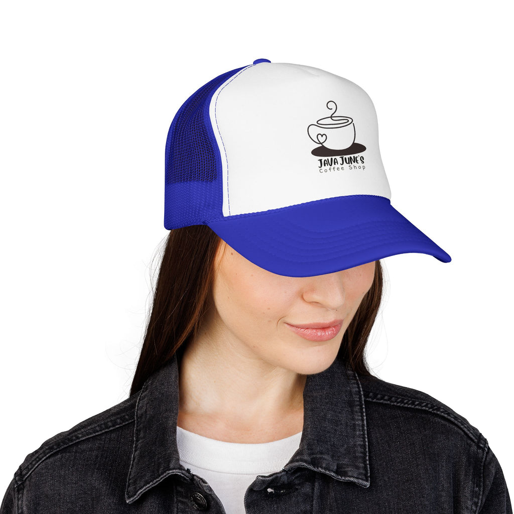 Coffee Shop Trucker Hat – Java June’s Logo Foam Cap