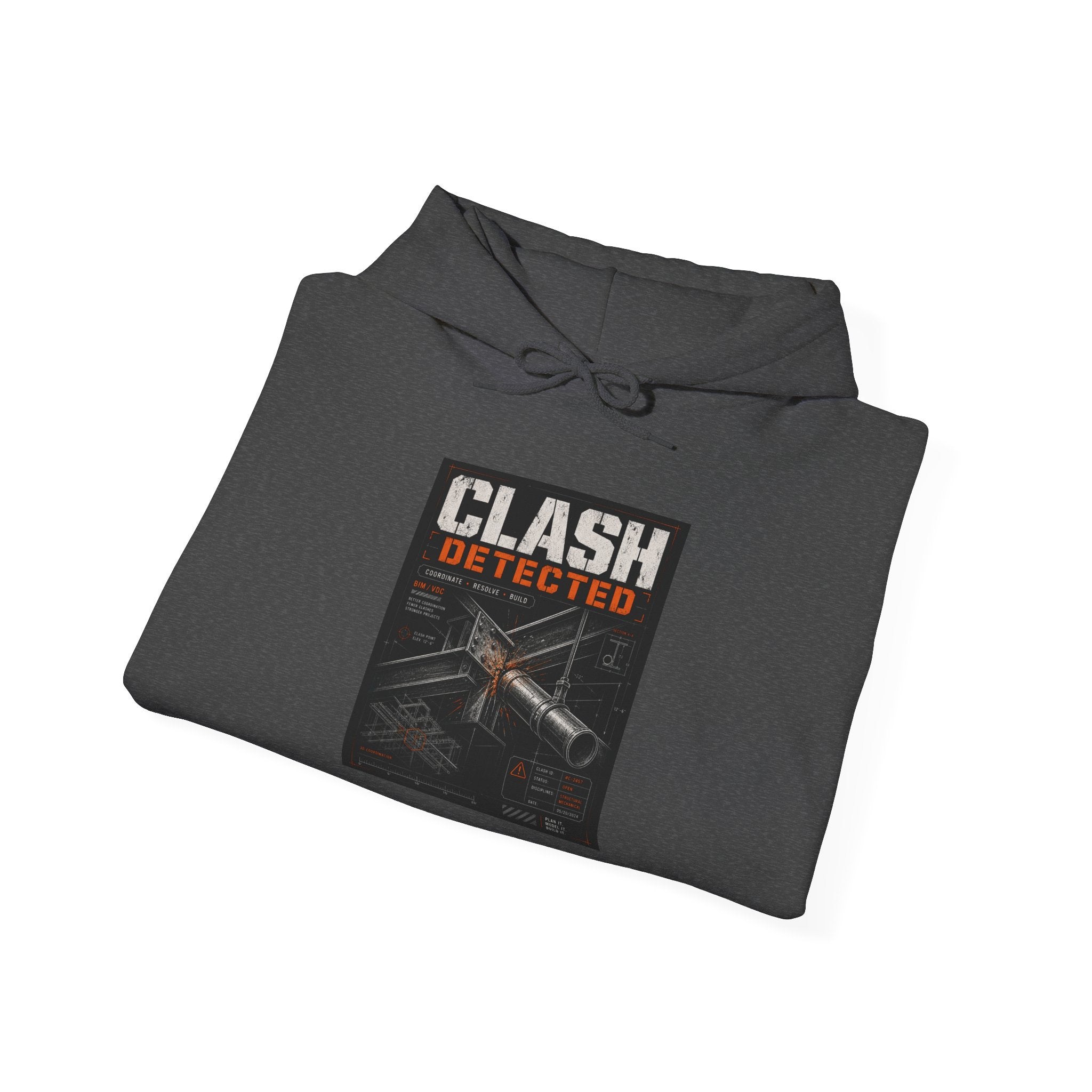 Clash Detected Graphic Hoodie — NAN Logo Streetwear