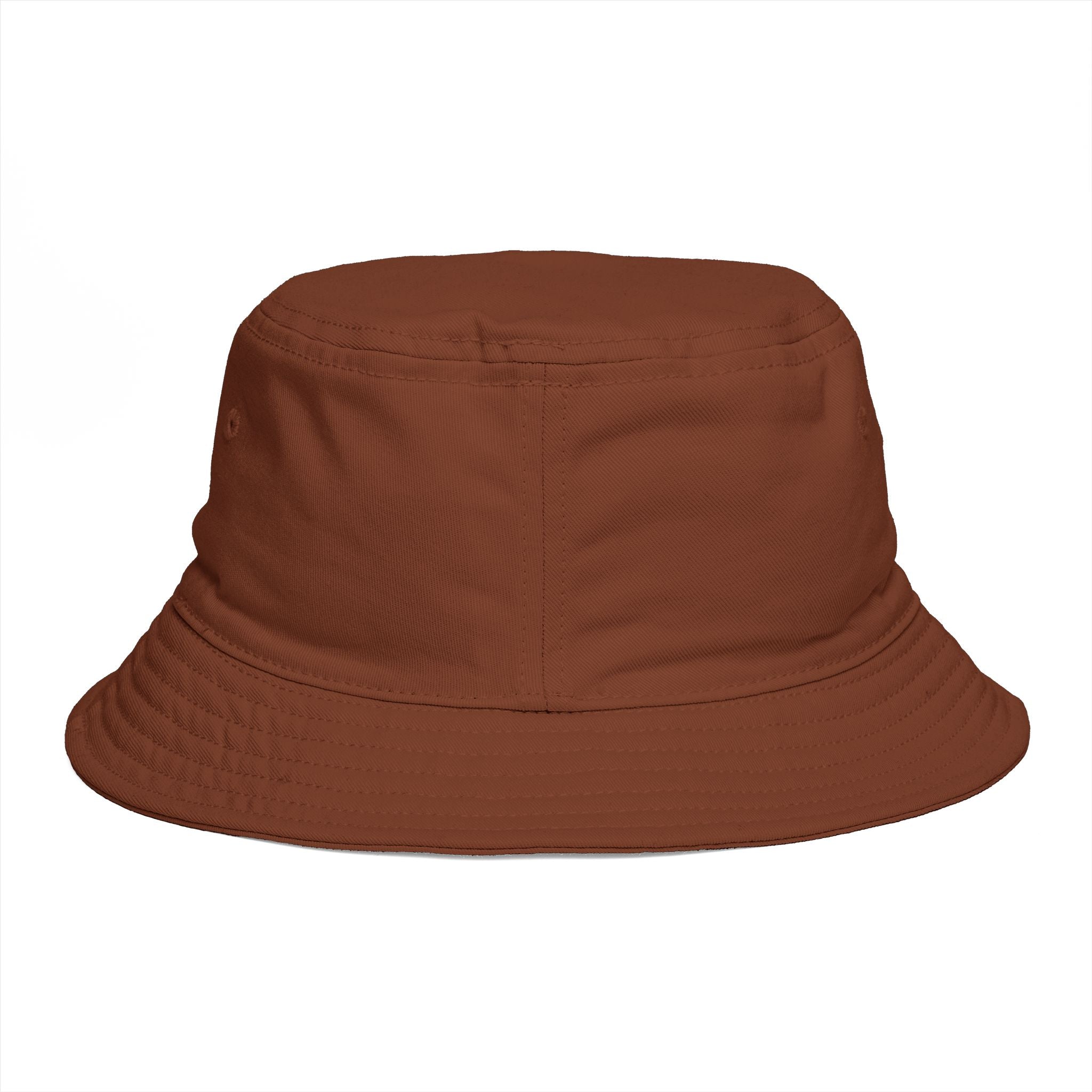 Bucket Hat — NAN BIM Design Logo Embroidered Brown Bucket Hat
