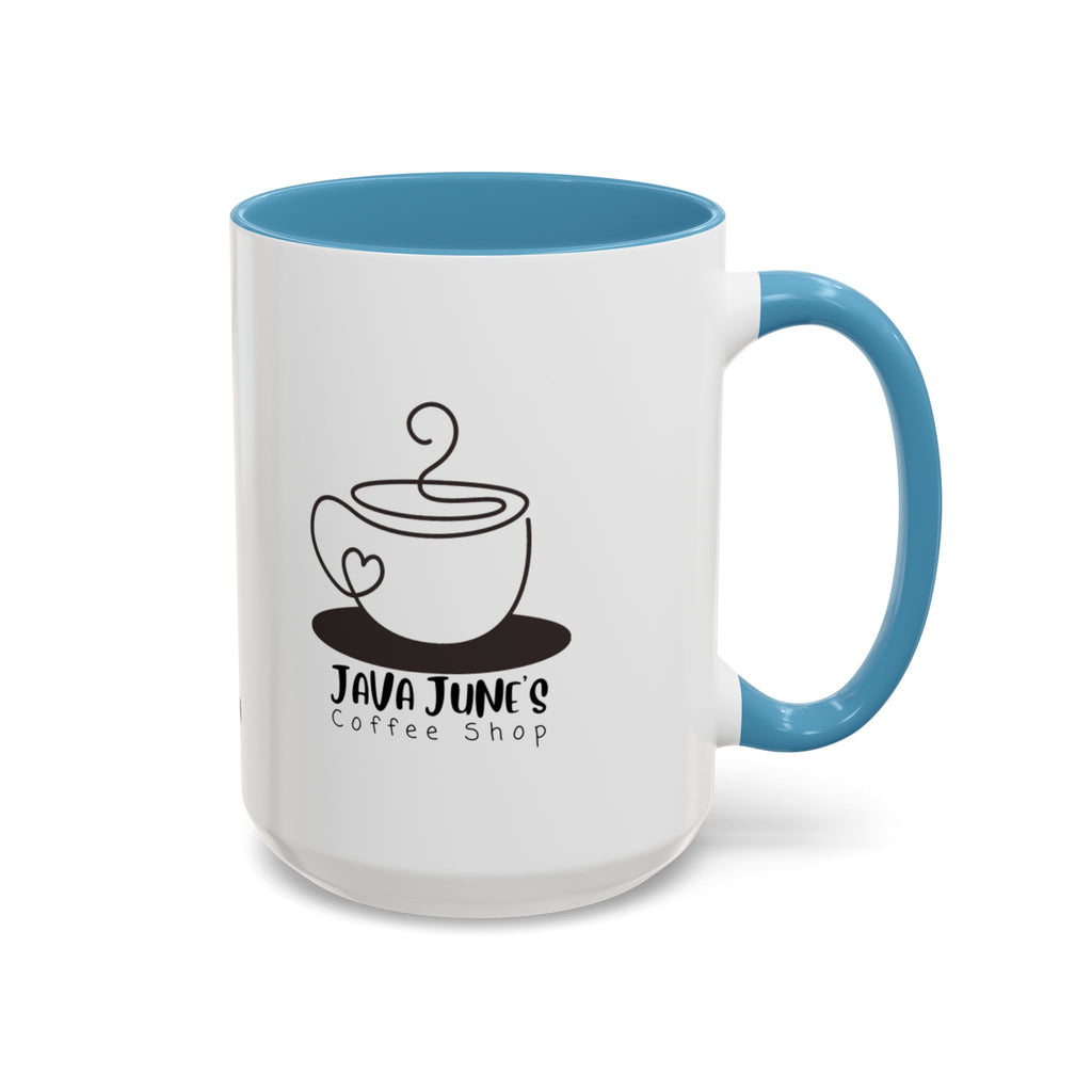 Java June’s Coffee Shop Accent Mug — 11/15oz Ceramic Coffee Cup