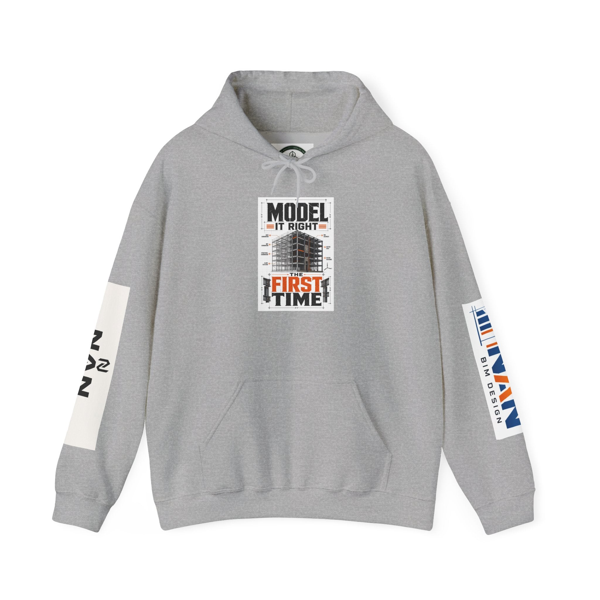 Model It Right Hoodie — NAN First Time Logo Pullover