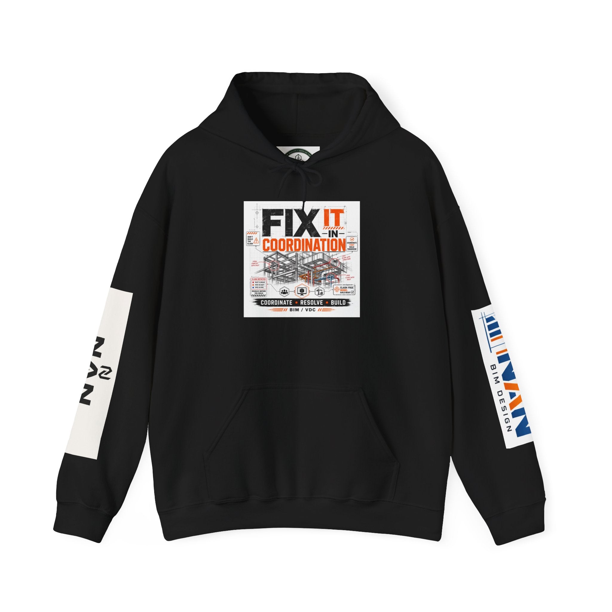 FIX IT IN CORDINATION Hoodie — NAN First Time Logo Pullover