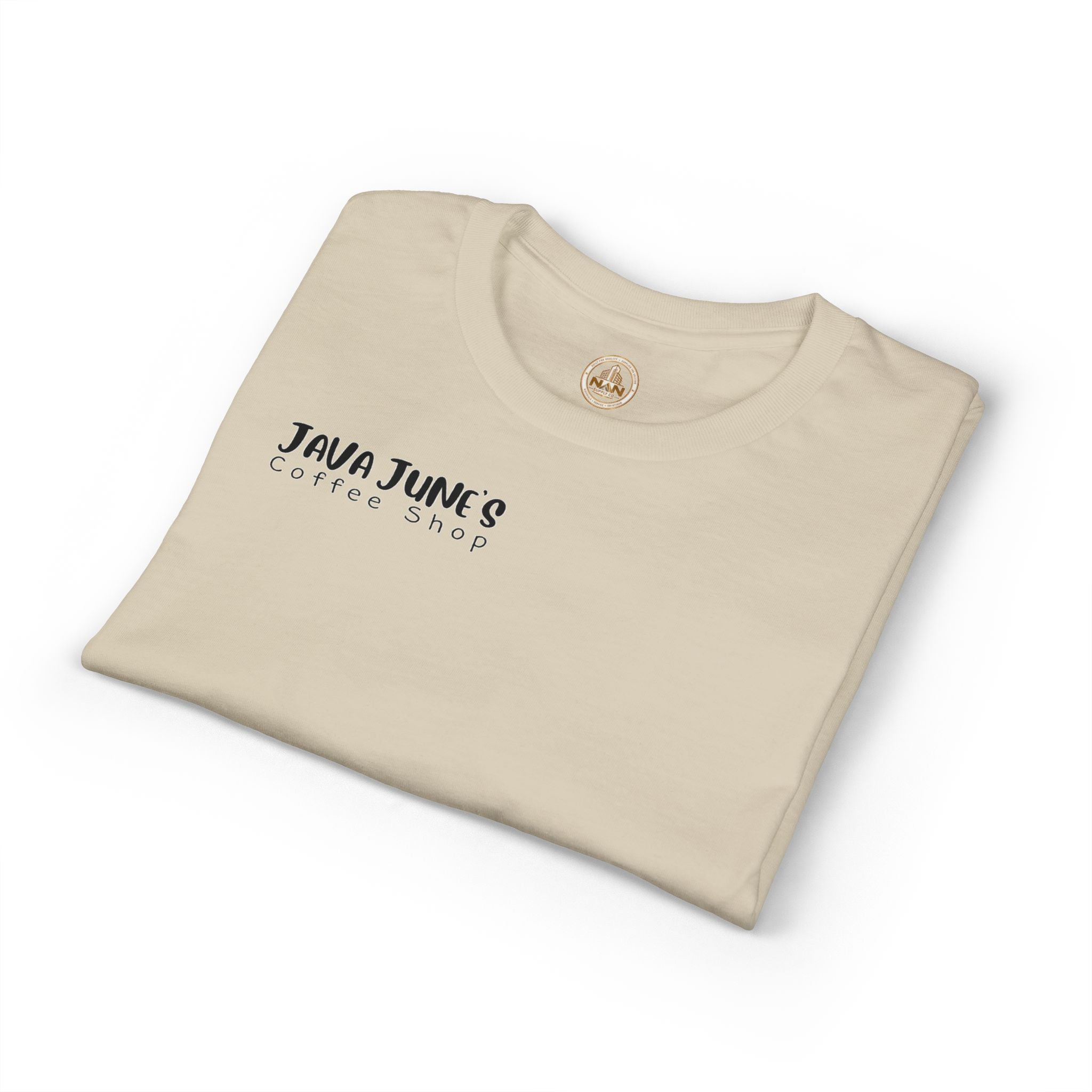 PREMIUM DRAFT Coffee Shop T-Shirt – "Java June's Coffee Shop" Logo Tee