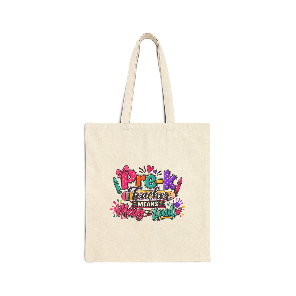 Pre-K Teacher Means Many Treats Canvas Tote