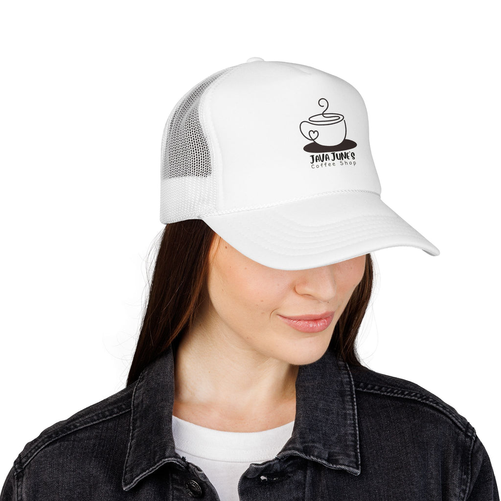 Coffee Shop Trucker Hat – Java June’s Logo Foam Cap