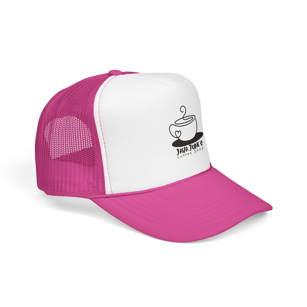 Coffee Shop Trucker Hat – Java June’s Logo Foam Cap