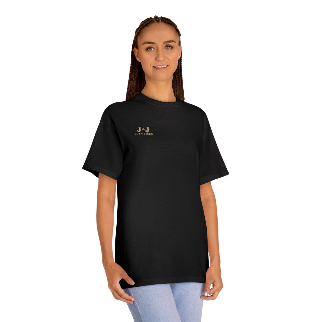 J&J Outfitters Rifle Logo Tee — Hunting Graphic T-Shirt