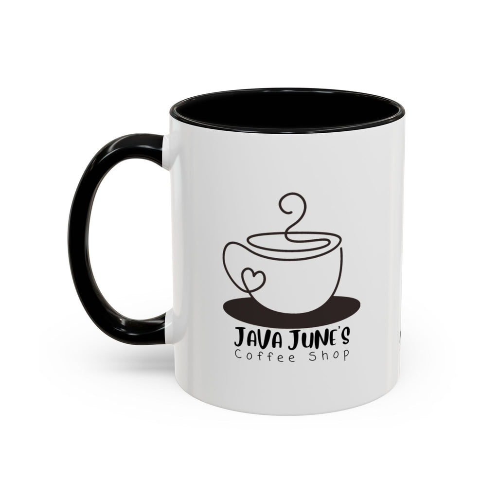 Java June’s Coffee Shop Accent Mug — 11/15oz Ceramic Coffee Cup