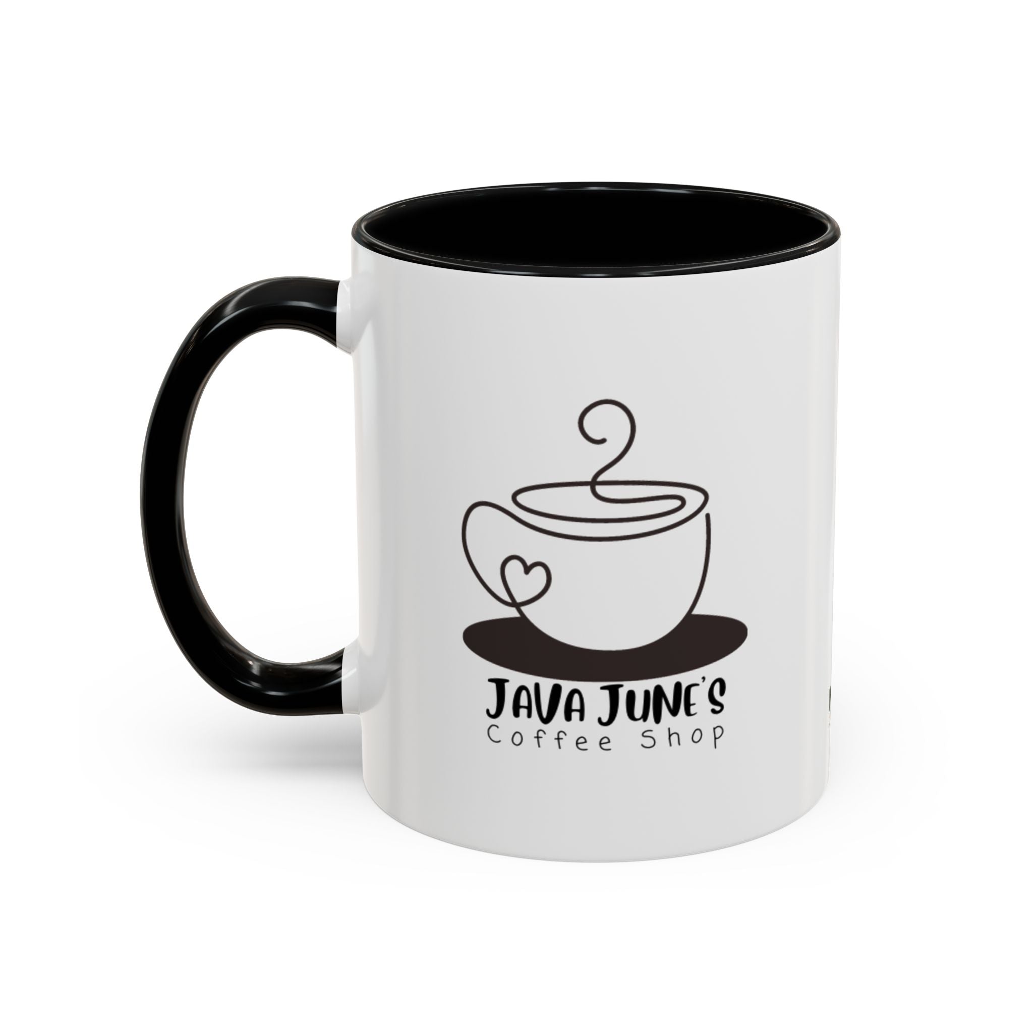 Java June’s Coffee Shop Accent Mug — 11/15oz Ceramic Coffee Cup