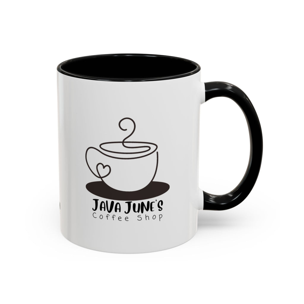 Java June’s Coffee Shop Accent Mug — 11/15oz Ceramic Coffee Cup