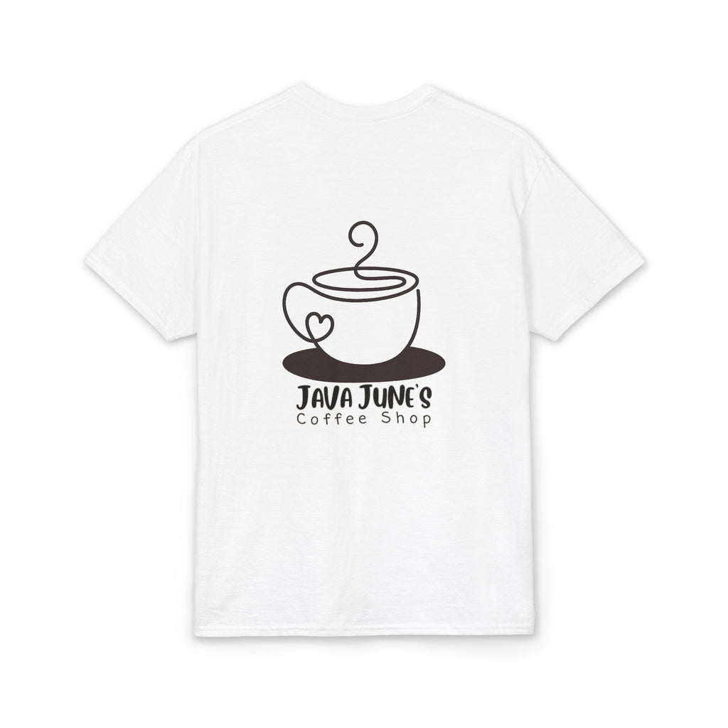 PREMIUM DRAFT Coffee Shop T-Shirt – "Java June's Coffee Shop" Logo Tee
