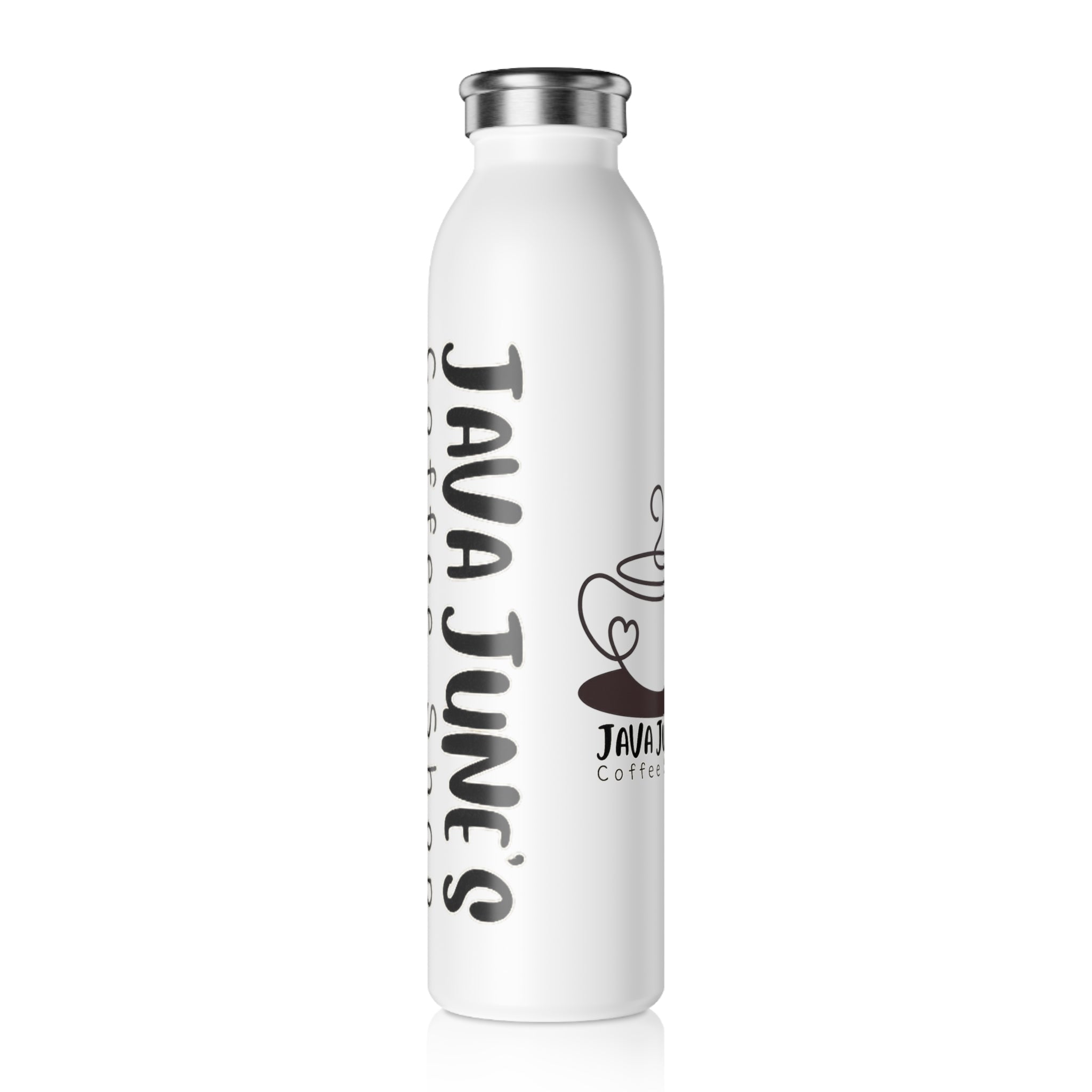 DRAFT Slim Water Bottle — "Java June's Coffee Shop" Branded Stainless Steel Bottle