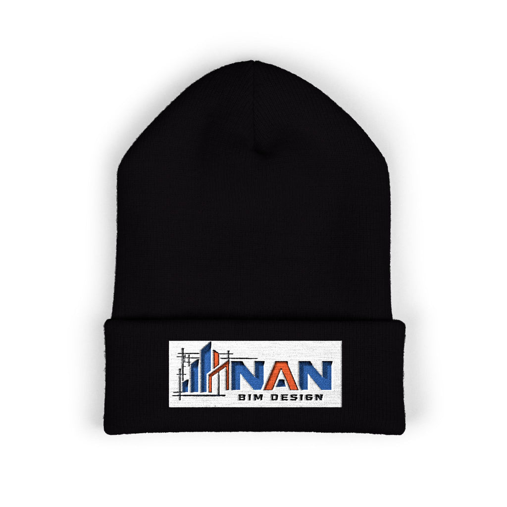 Embroidered "Nan" Classic Cuffed Beanie — Cozy Winter Hat for Grandmother Gifts