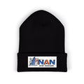 Embroidered "Nan" Classic Cuffed Beanie — Cozy Winter Hat for Grandmother Gifts